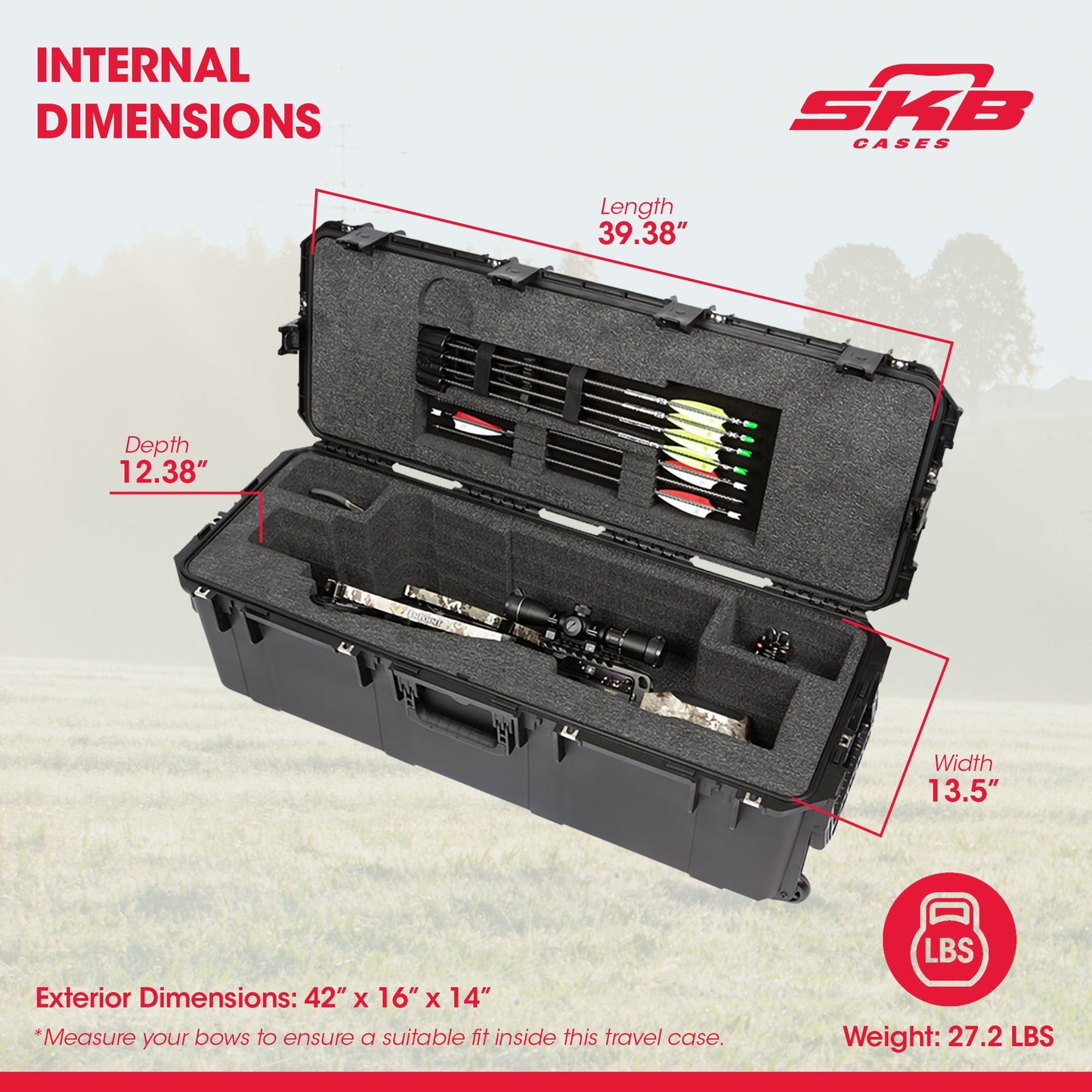 SKB  iSeries 10 Point Vapor RS470 Heavy Duty UV Resistant Crossbow Case - 316172