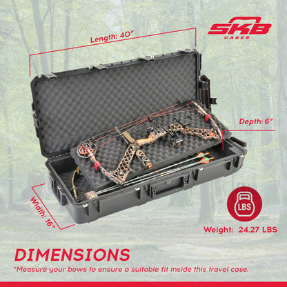 SKB Cases -db iSeries Double Rifle or Bow Case with Hard Plastic Exterior - 127725