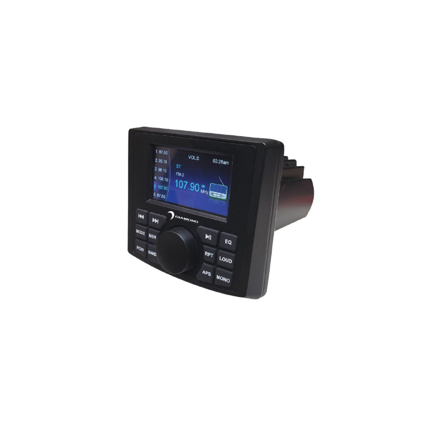 Diamond Audio AM/FM, Bluetooth Marine Radio with 3" LCD Screen - DMR3