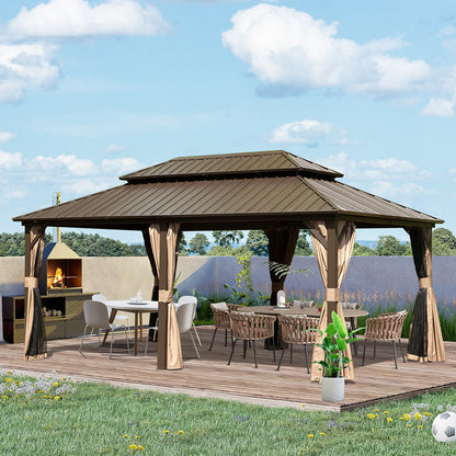 Hardtop Gazebo Classic W/ Netting & Curtain
