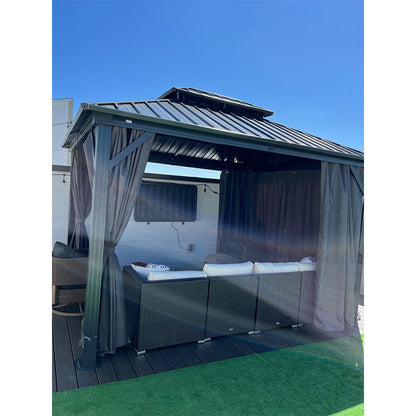 Hardtop Gazebo Classic W/ Netting & Curtain