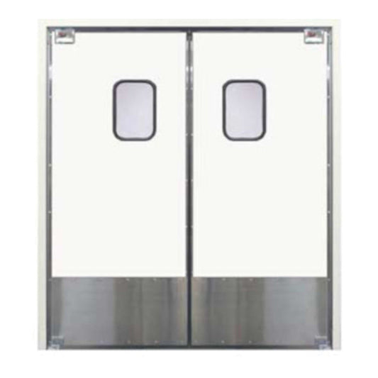 Curtron SPD-30-AL-DBL-8496 84" x 96" Service-Pro Series 30 Double Swing Door  - CUSPD30ALDBL8496
