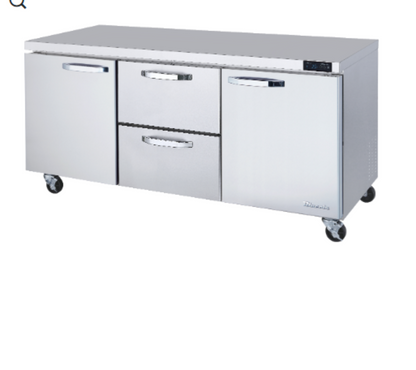 Blue Air | 72" Wide 2 Drawer Undercounter Refrigerator - BLUR72-D2M-HC