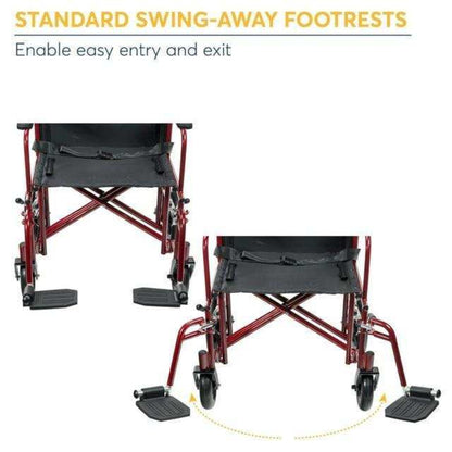 Drive Medical Bariatric Heavy Duty Transport Chair - DM-ATC22R
