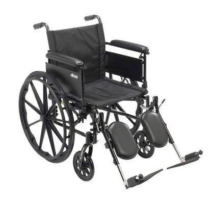 Drive Medical Cruiser X4 Lightweight Dual Axle Wheelchair - DM-CX418ADFASF