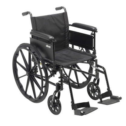 Drive Medical Cruiser X4 Lightweight Dual Axle Wheelchair - DM-CX418ADFASF