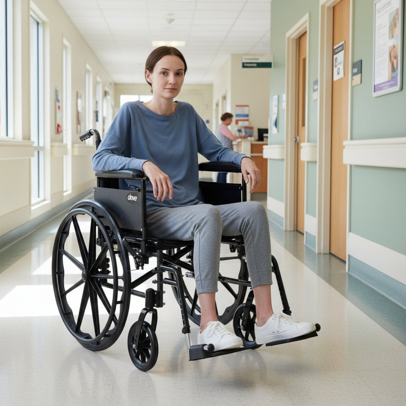 Drive Medical Cruiser X4 Lightweight Dual Axle Wheelchair - DM-CX418ADFASF
