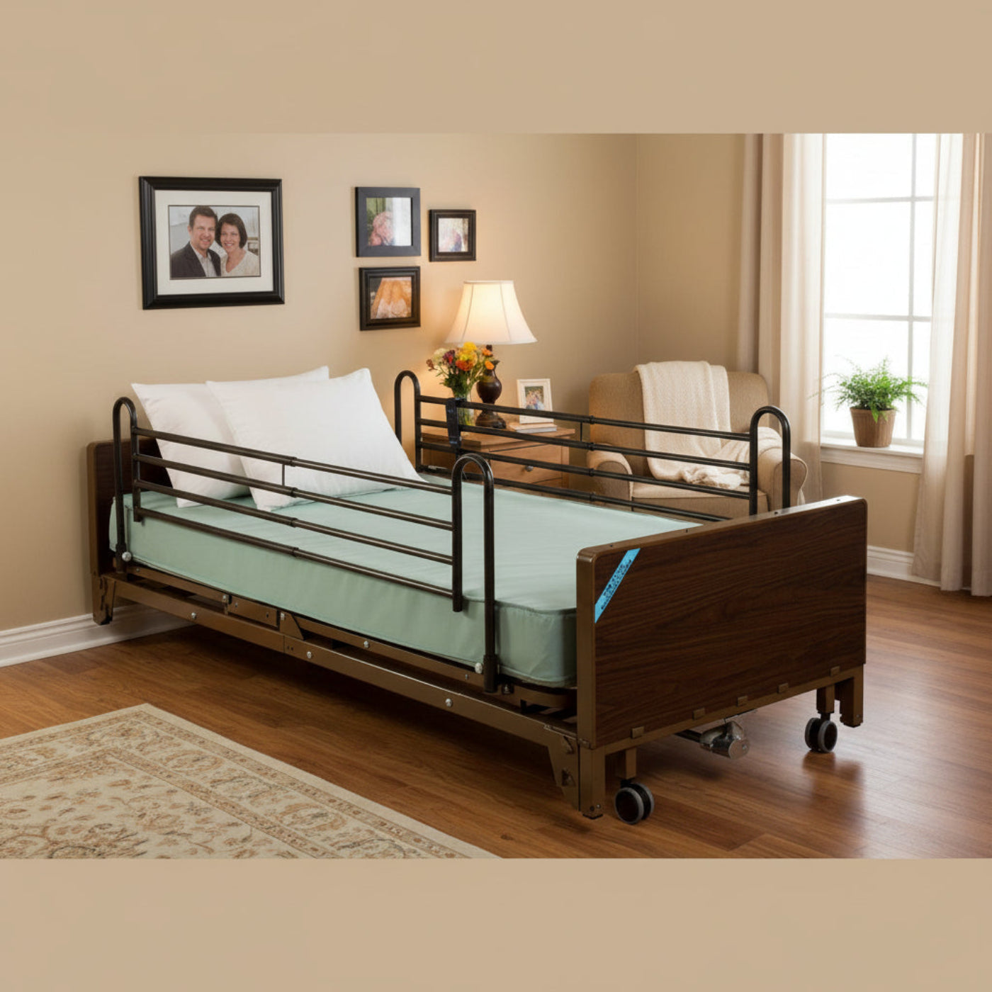 Drive Medical Delta Low Ultra Light Full Electric Hospital Bed - DM-15235