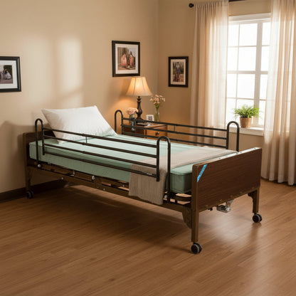 Drive Medical Delta Ultra Light Semi Electric Hospital Bed FSA/HSA Eligible - DM-15030BVPKG2