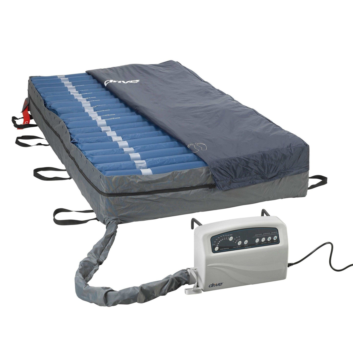 Drive Medical Med Aire Plus Bariatric Low Air Loss Mattress Replacement System, 42"W x 80"L x 10"H - DM-14030