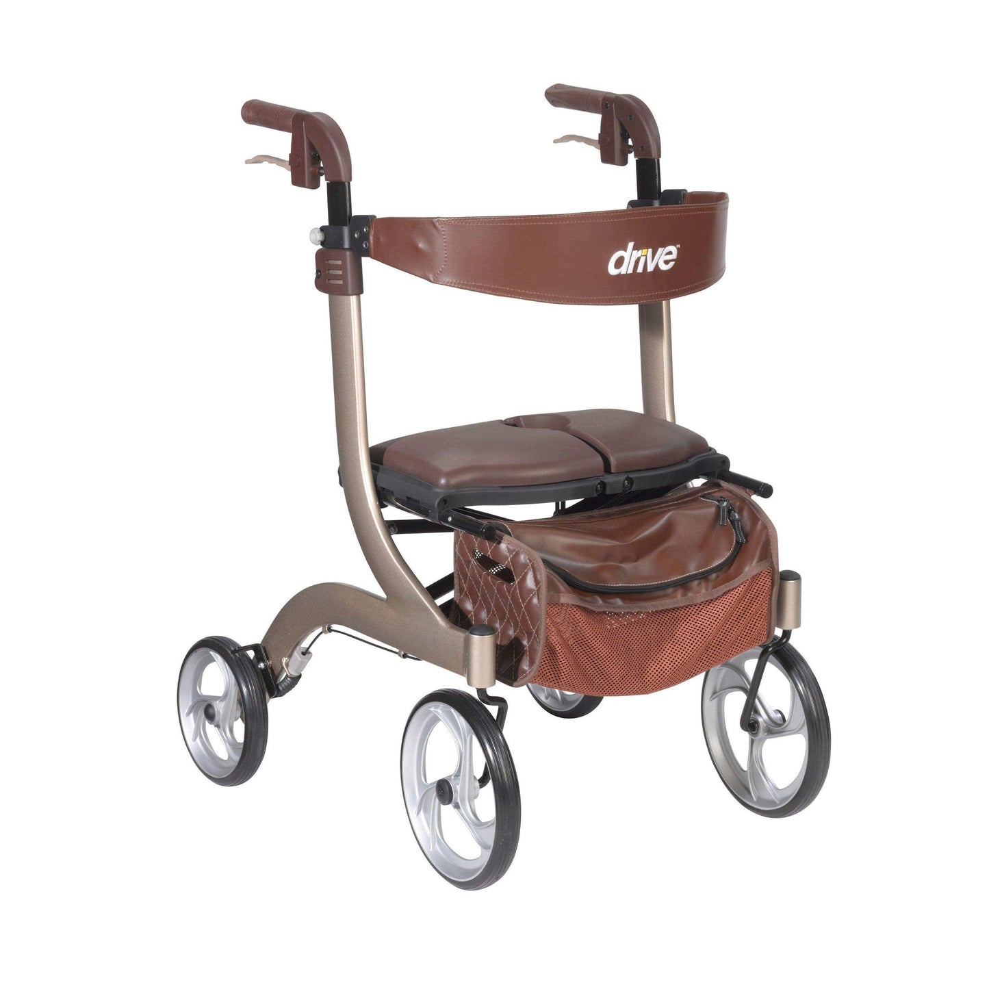 Drive Medical Nitro DLX Euro Style Rollator Rolling Walker - DM-RTL10266CHHS