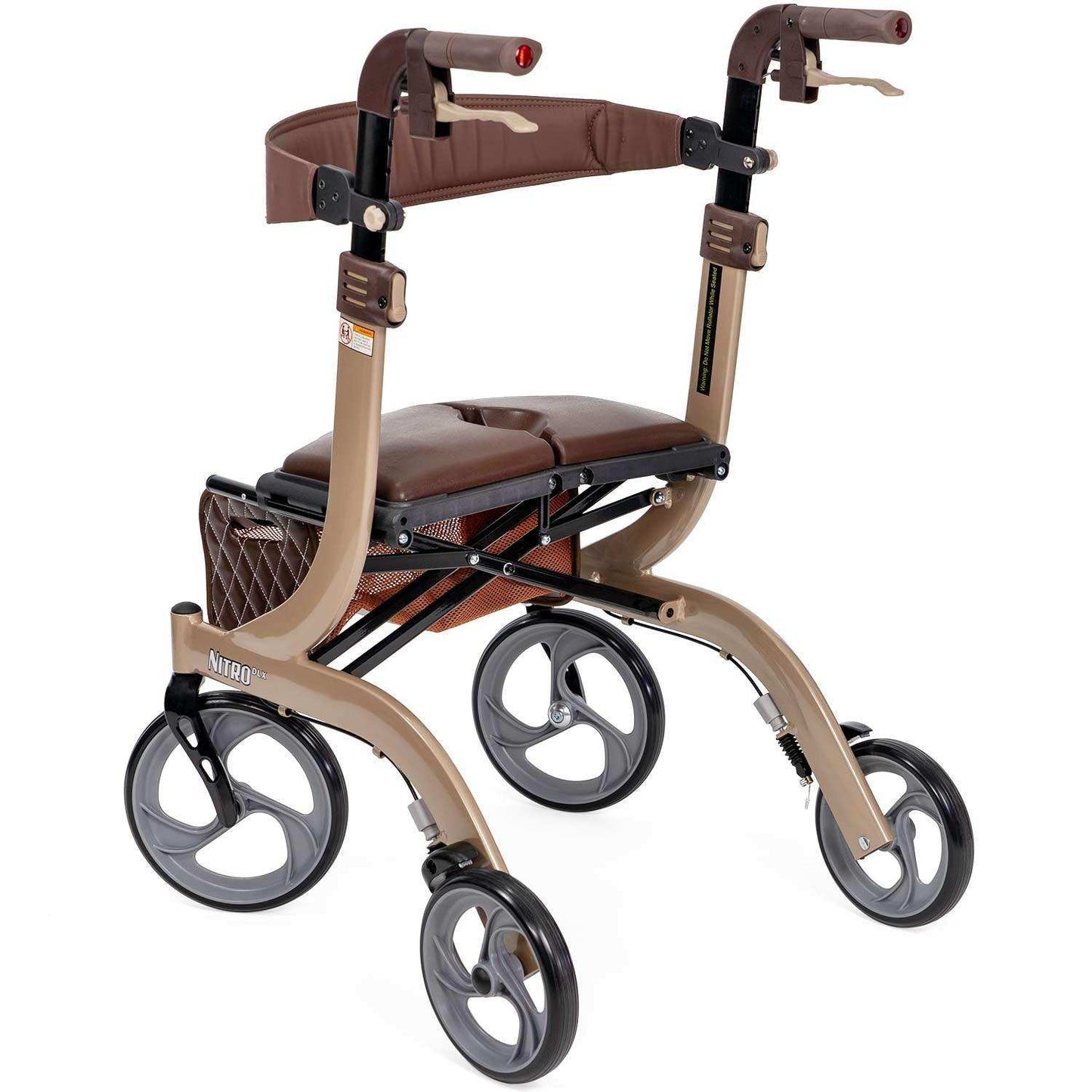 Drive Medical Nitro DLX Euro Style Rollator Rolling Walker - DM-RTL10266CHHS