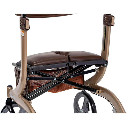 Drive Medical Nitro DLX Euro Style Rollator Rolling Walker - DM-RTL10266CHHS