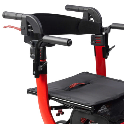 Drive Medical Nitro Duet Transport Chair and Rollator Walker - DM-RTL10266DT