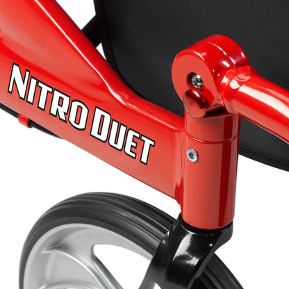 Drive Medical Nitro Duet Transport Chair and Rollator Walker - DM-RTL10266DT