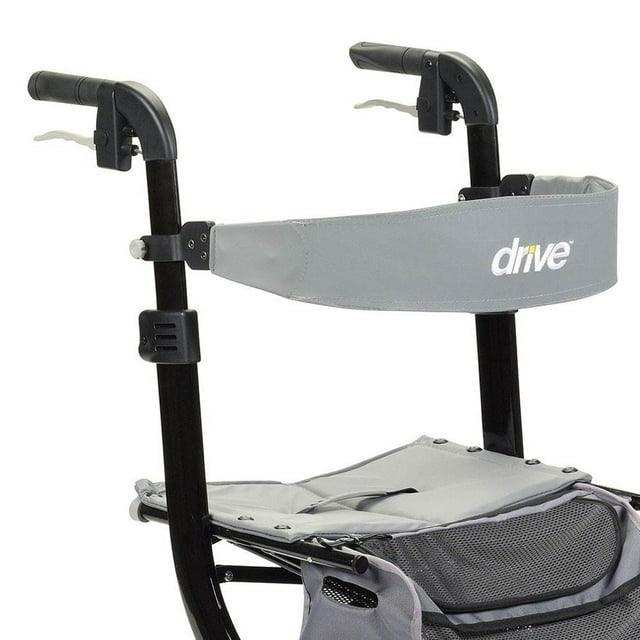 Drive Medical Nitro Euro Style Rollator Walker Hemi Height 10" Casters - DM-RTL10266BKH