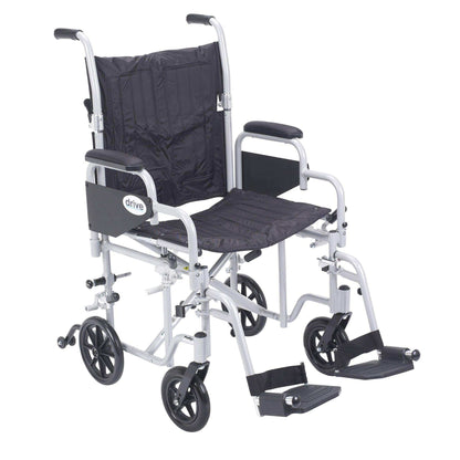 Drive Medical Poly Fly Lightweight Transport Chair Wheelchair - DM-TR18