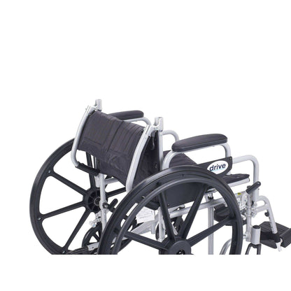 Drive Medical Poly Fly Lightweight Transport Chair Wheelchair - DM-TR18