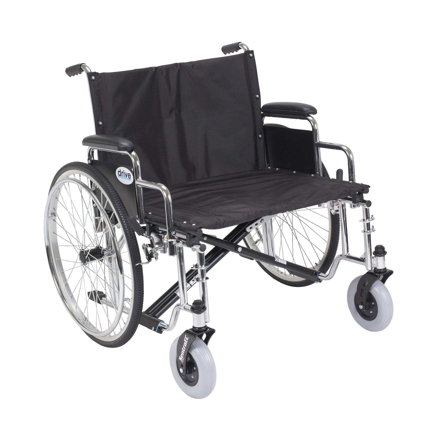 Drive Medical Sentra EC Bariatric Heavy Duty Extra Wide Wheelchair - DM-STD26ECDFA