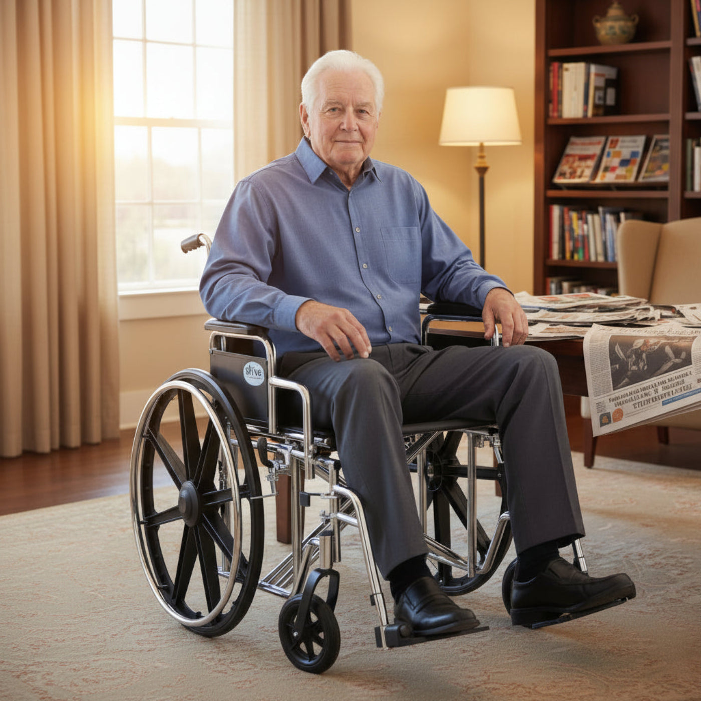 Drive Medical Sentra EC Heavy Duty Wheelchair - DM-STD20ECDFAHDSF