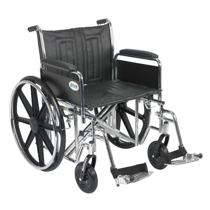 Drive Medical Sentra EC Heavy Duty Wheelchair - DM-STD20ECDFAHDSF