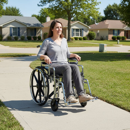 Drive Medical Sentra Extra Heavy Duty Wheelchair - Wheelchair