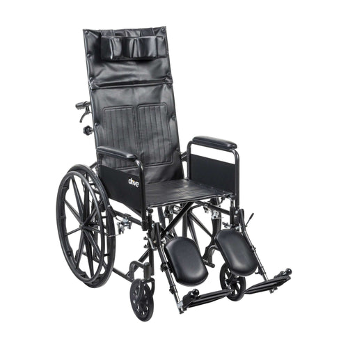 Drive Medical Silver Sport Full-Reclining Wheelchair - DM-SSP16RBDFAV