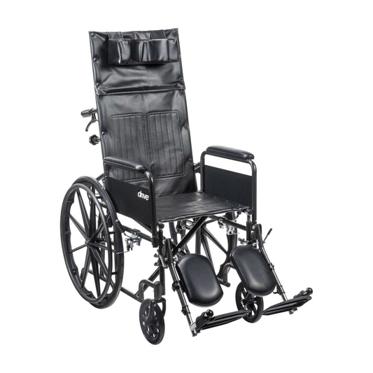 Drive Medical Silver Sport Full-Reclining Wheelchair - DM-SSP16RBDFAV