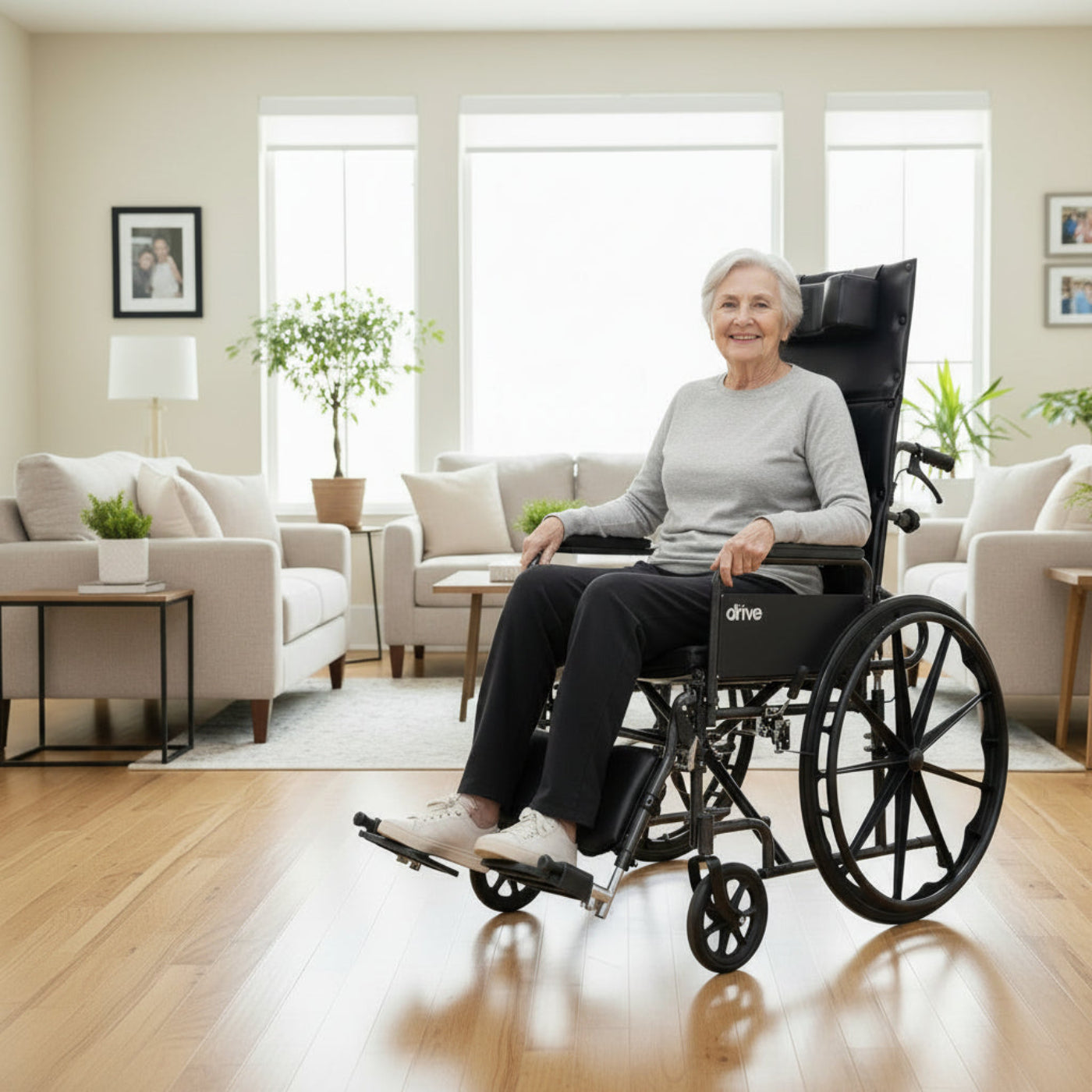 Drive Medical Silver Sport Full-Reclining Wheelchair - DM-SSP16RBDFAV