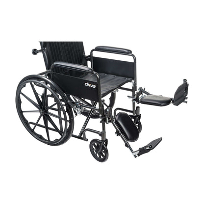 Drive Medical Silver Sport Full-Reclining Wheelchair - DM-SSP16RBDFAV