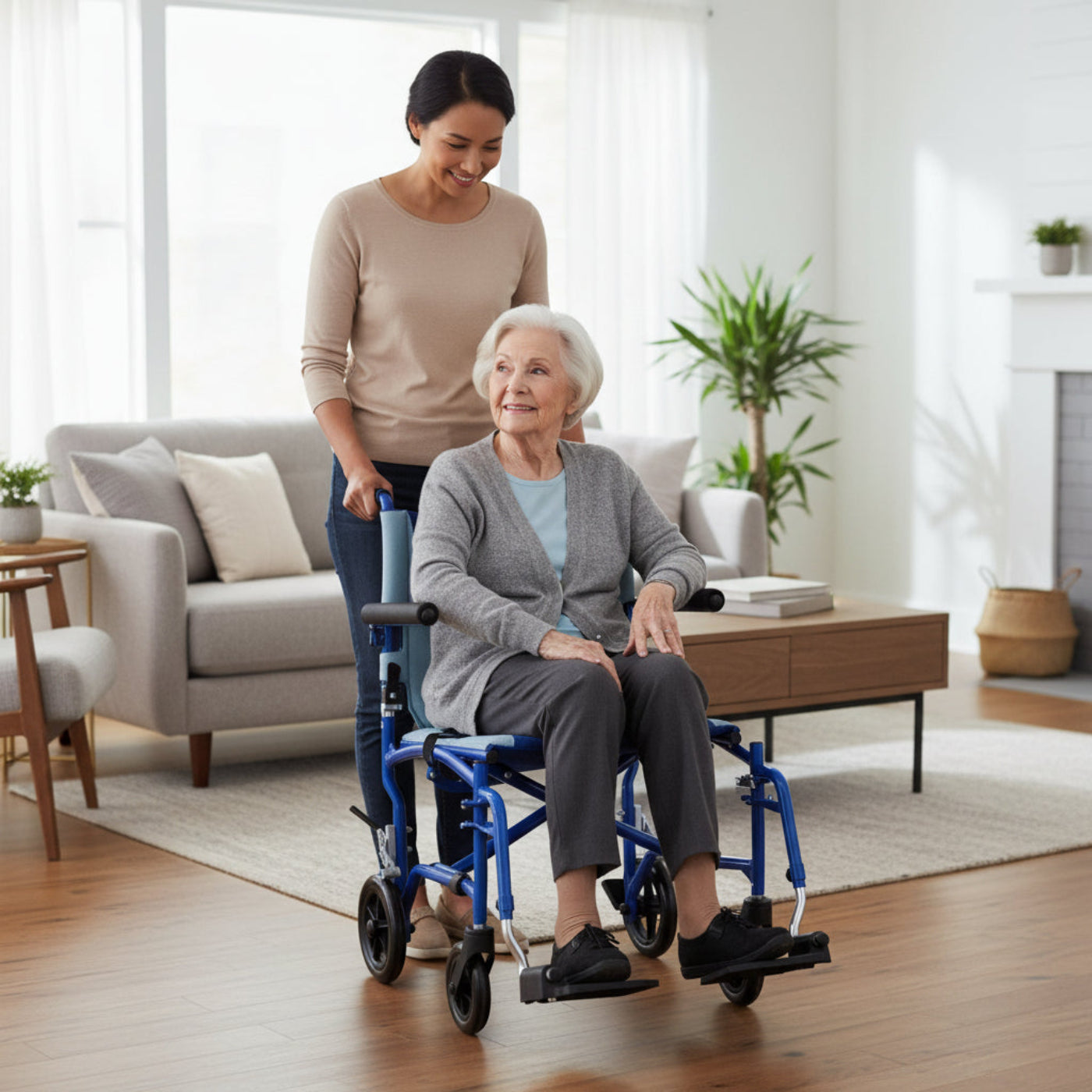 Drive Medical TranSport Aluminum Transport Wheelchair - DM-TS19