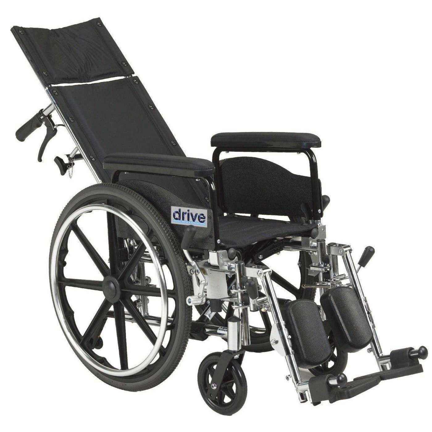 Drive Medical Viper Plus GT Full Reclining Wheelchair - DM-PLA416RBDFA