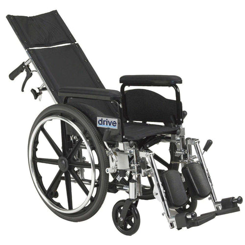 Drive Medical Viper Plus GT Full Reclining Wheelchair - DM-PLA416RBDFA
