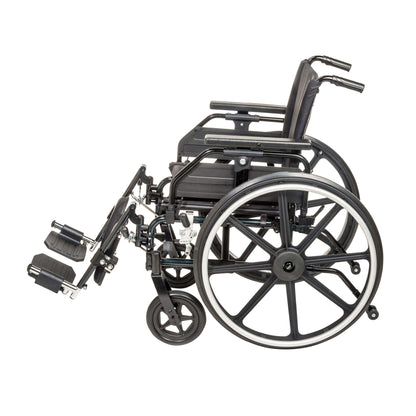 Drive Medical Viper Plus GT Wheelchair with Universal Armrests - DM-PLA416FBUARADELR