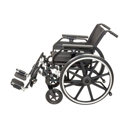Drive Medical Viper Plus GT Wheelchair with Universal Armrests - DM-PLA416FBUARADELR