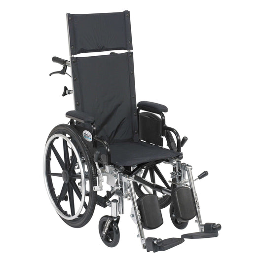 Drive Medical Viper Plus Light Weight Reclining Wheelchair - DM-PL412RBDDA