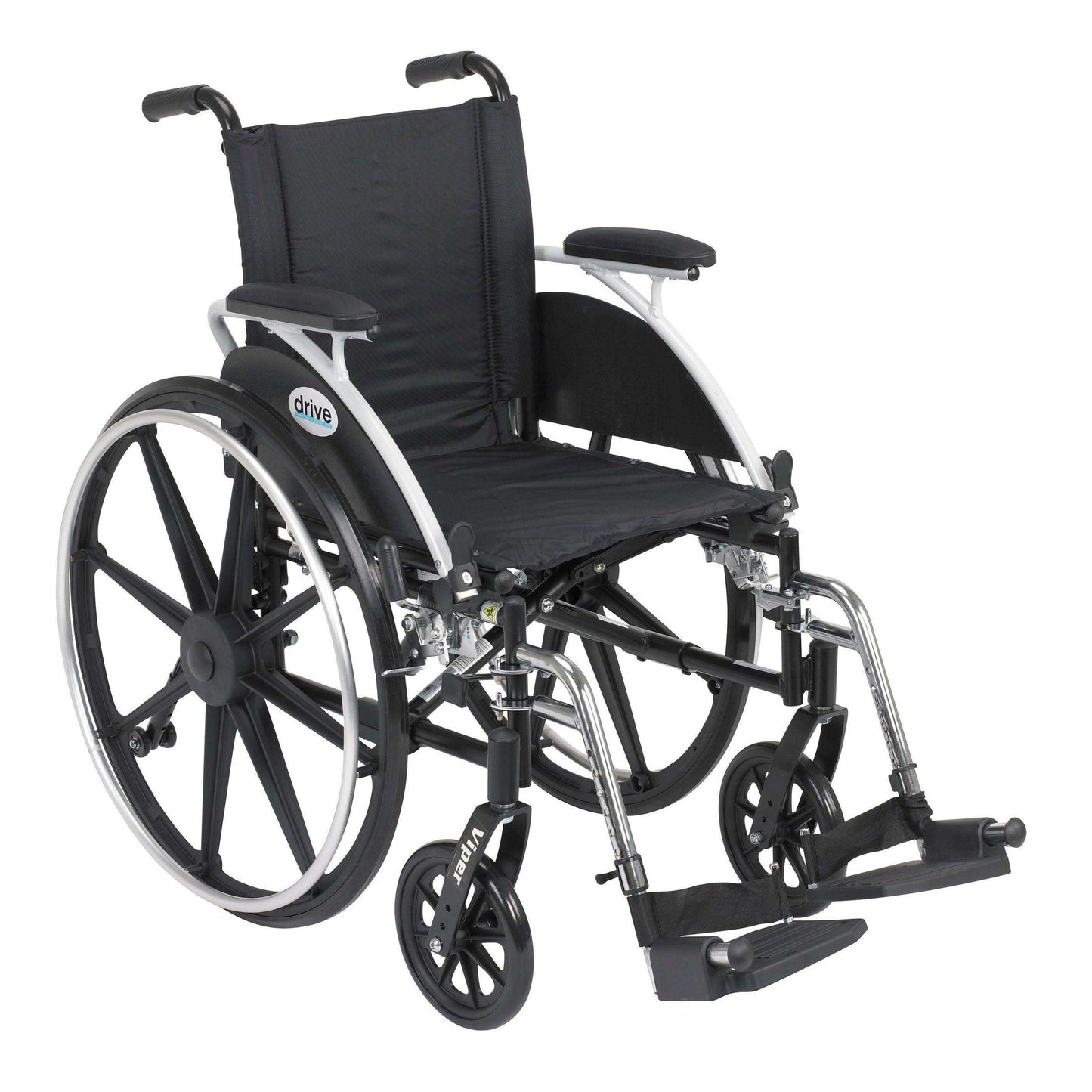 Drive Medical Viper Wheelchair with Flip Back Removable Arms - DM-L412DDASF