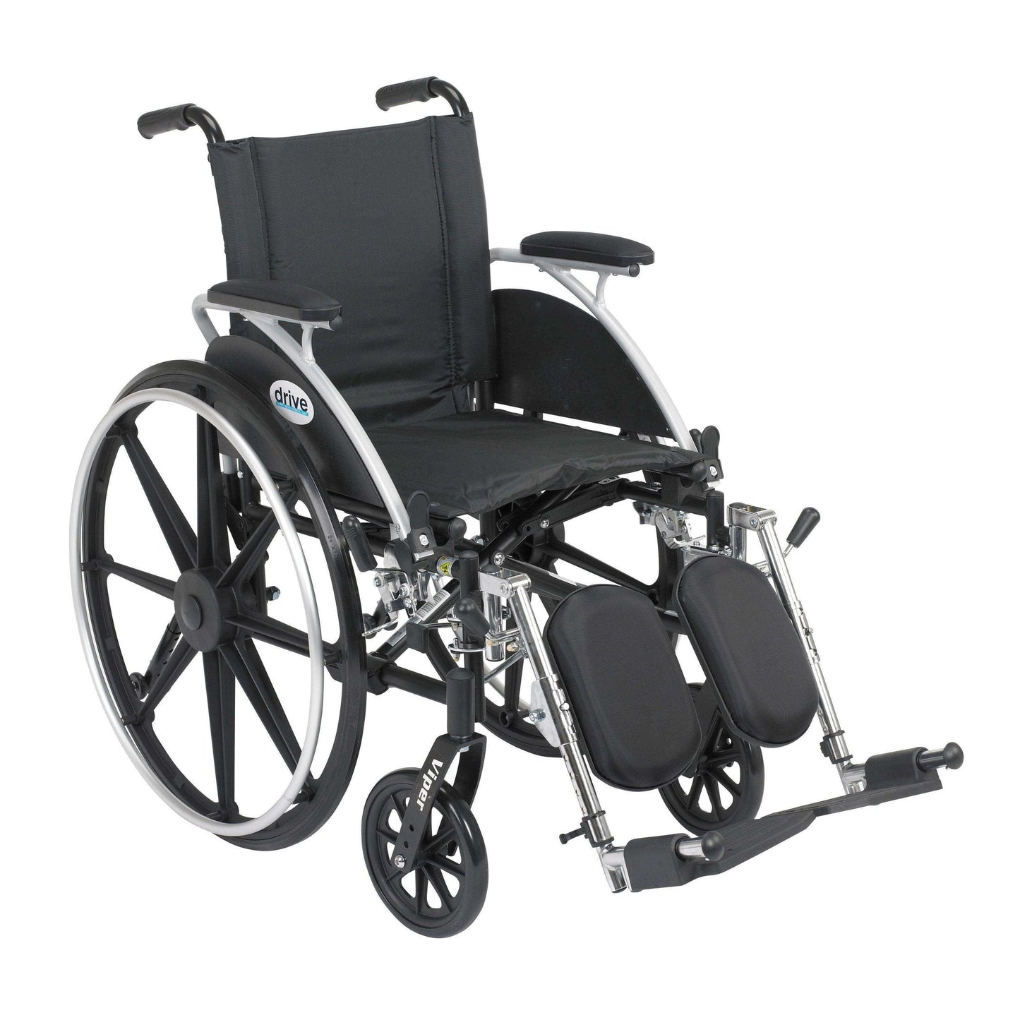 Drive Medical Viper Wheelchair with Flip Back Removable Arms - DM-L412DDASF