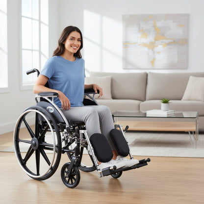 Drive Medical Viper Wheelchair with Flip Back Removable Arms - DM-L412DDASF