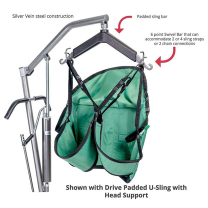 Drive Medical Hydraulic Patient Lift with Six Point Cradle - DM-13023