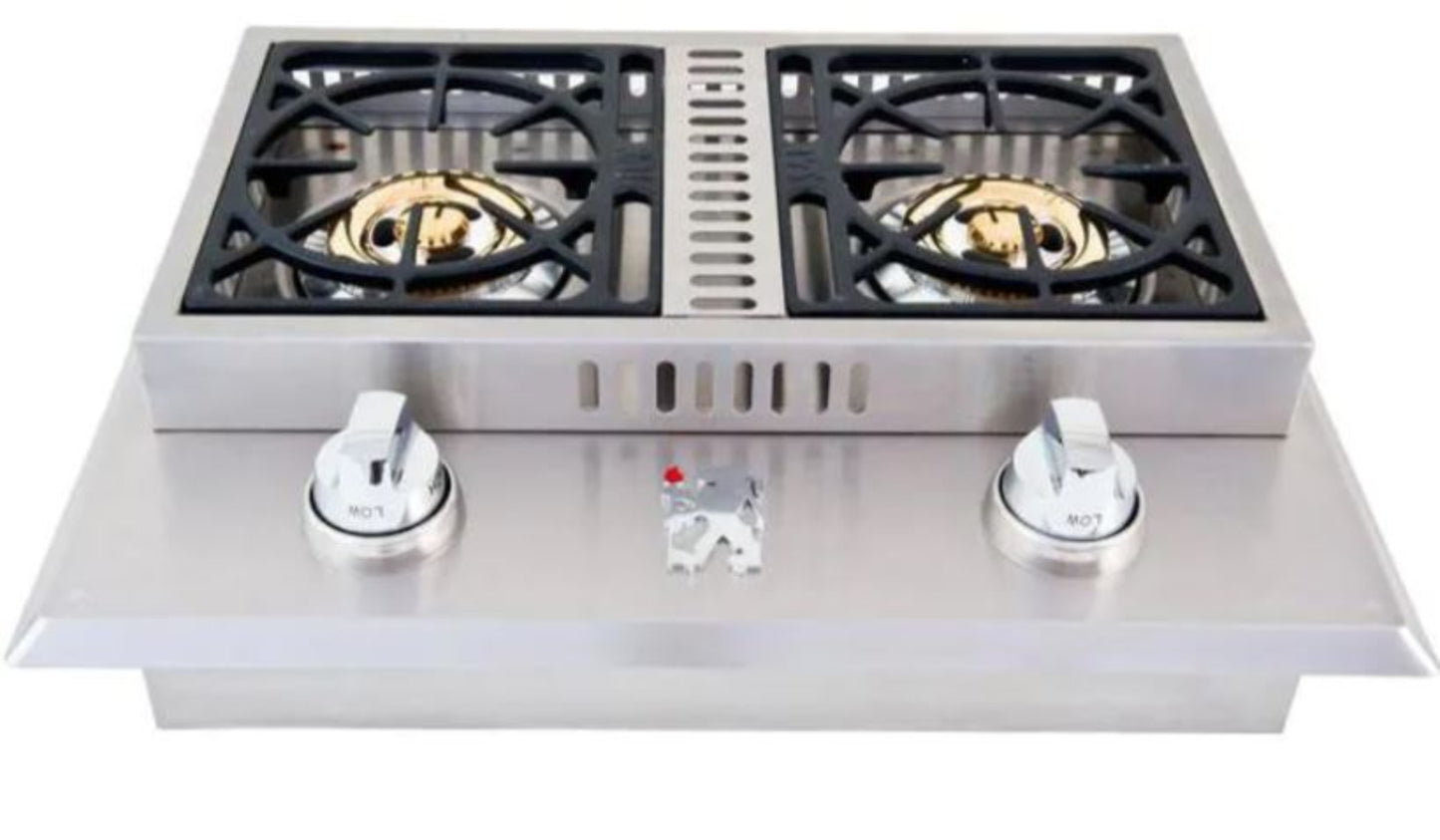 Lion Grills Double Side Burner - Propane - L1707
