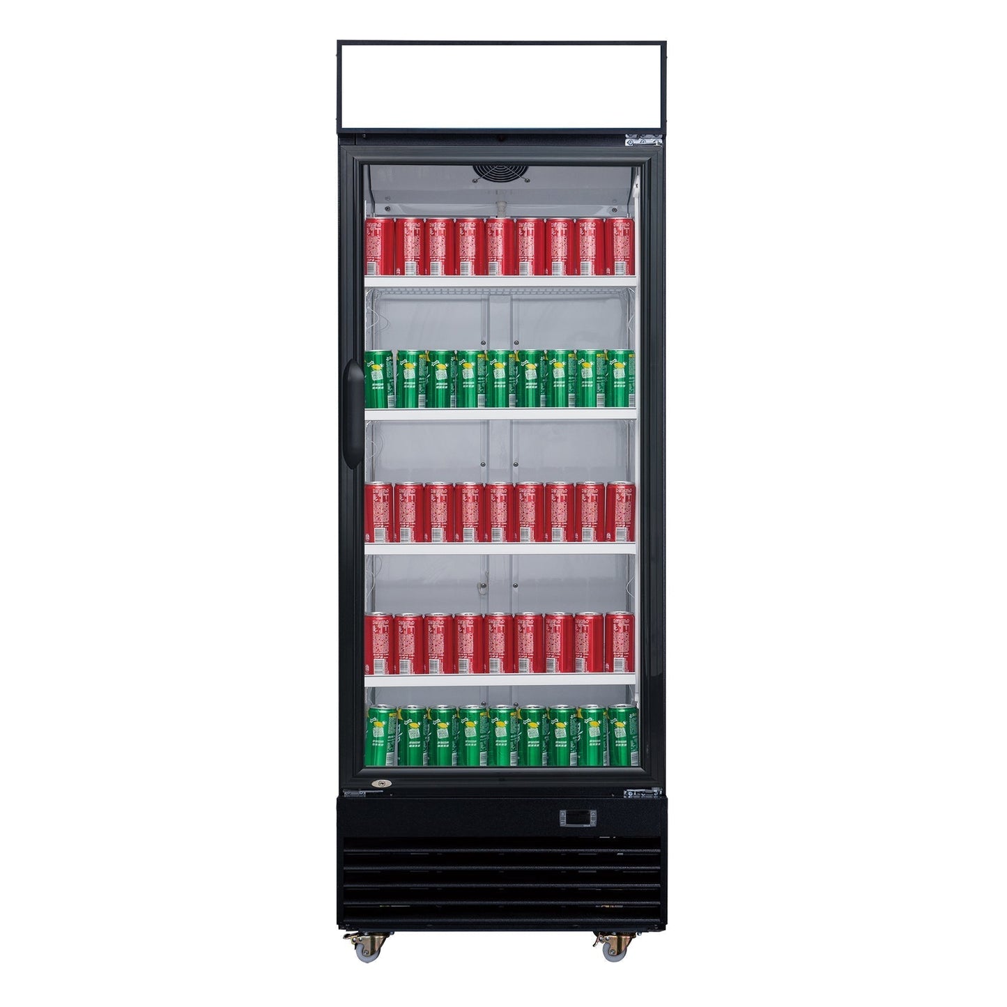 Chef AAA - TSM-12R Commercial Single Glass Swing Door Merchandiser Refrigerator - TSM-12R