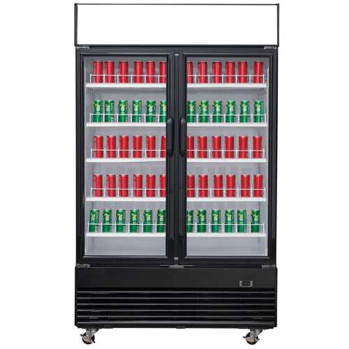 Chef AAA - TSM33R Commercial 39" 2 Glass Door Merchandiser Refrigerator 33.5 cu.ft. - TSM33R