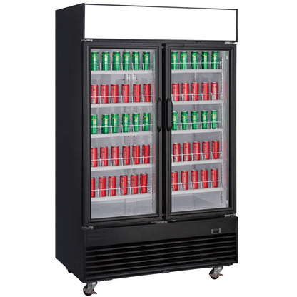 Chef AAA - TSM41R Commercial 47" 2 Glass Door Refrigerator 41.2 cu. ft. - TSM41R