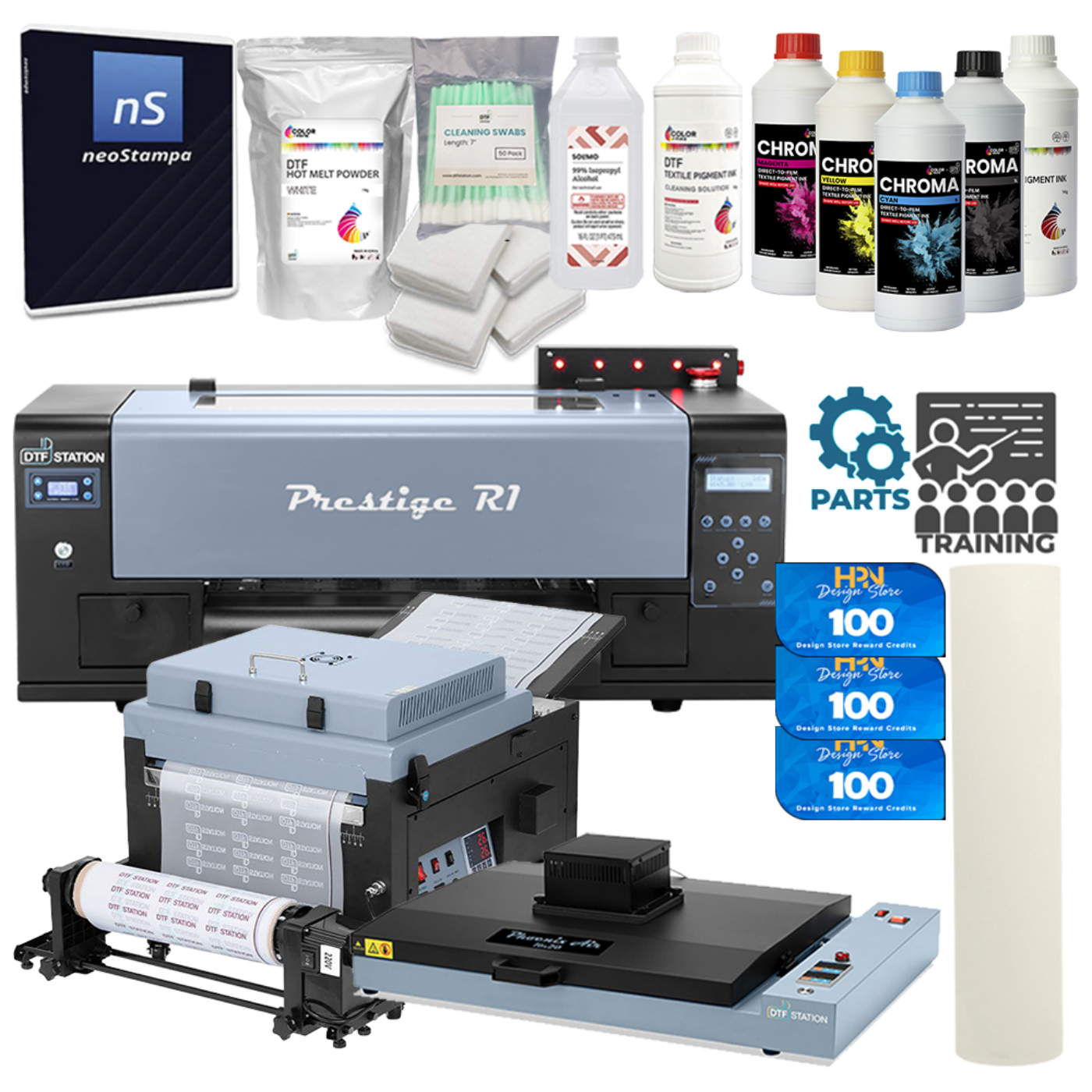 DTF Station Prestige Printer Phoenix & Miro Bundle - BNDL-DTFS-PRR1-PX16X20-SHAKER-V