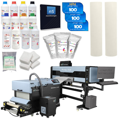 DTF Station Prestige XL3 24" DTF Printer Bundle Kit -, BNDL-PRXL3-L24R-PL2-QG-LG