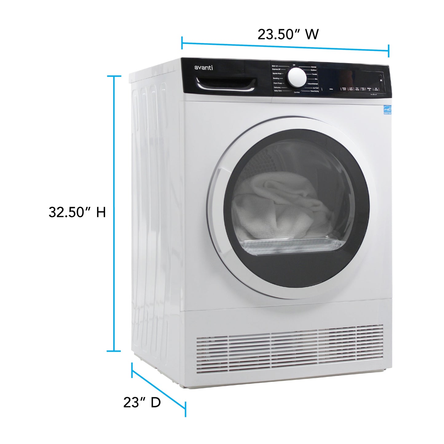 Avanti Front Load Clothes Dryer - FLD40V0W