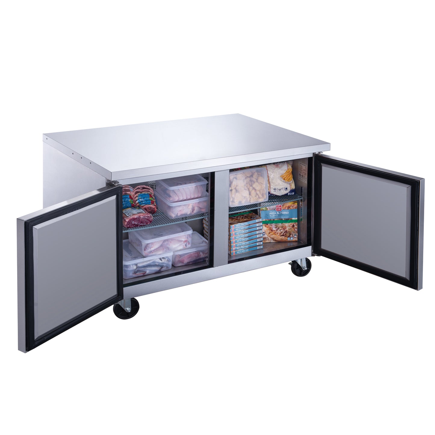 Chef AAA - Commercial 48" Undercounter Worktop Freezer 12.2cu.ft. NSF - TUC48F