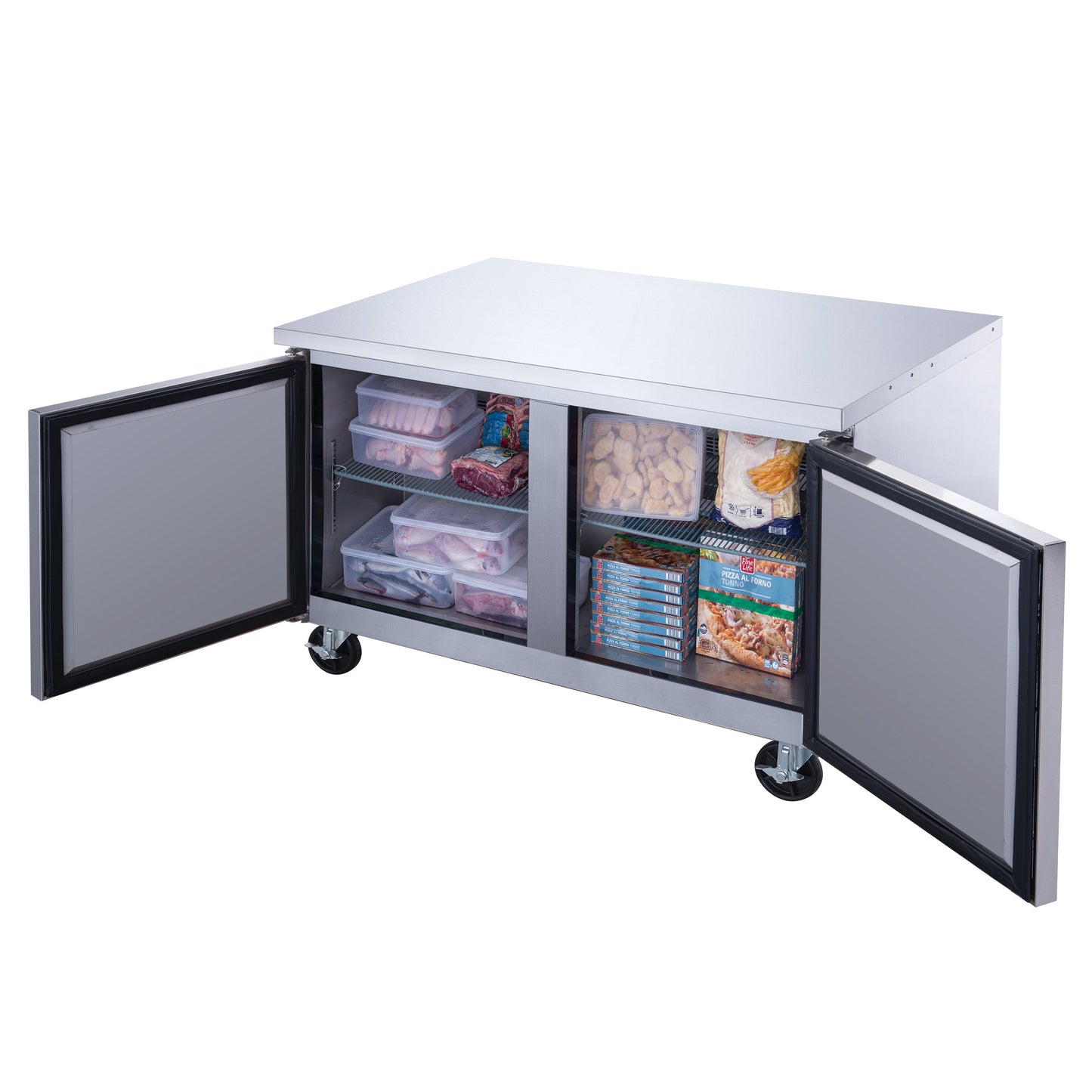 Chef AAA - Commercial 60" Undercounter Worktop Freezer 15.5cu.ft NSF - TUC60F