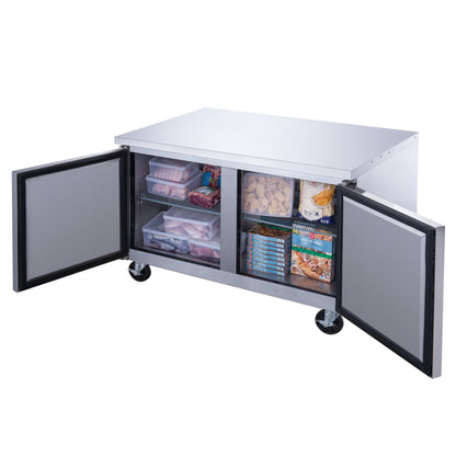 Chef AAA - Commercial 48" Undercounter Worktop Freezer 12.2cu.ft. NSF - TUC48F